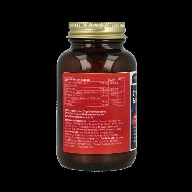 Canneberge & D-Mannose Entièrement Naturel 60 Capsules