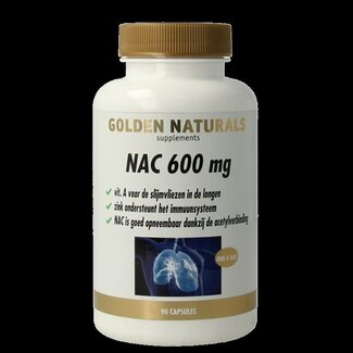 Golden Naturals Golden Naturals NAC 600mg 90 Capsules