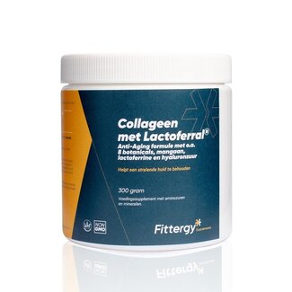 Fittergy Fittergy Collageen met lactoferral 300 Gram