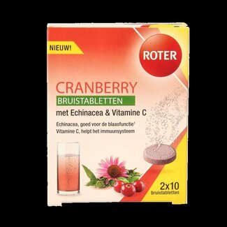 Roter Cranberry vitamine C & echinacea duopack 20 Bruistabletten