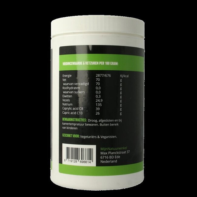 MijnNatuurwinkel MCT poeder vegan 500 Gram