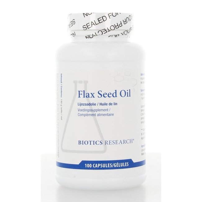 Biotics Lijnzaad/flax seed oil 100 Softgels
