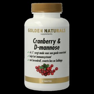 Golden Naturals Golden Naturals Cranberry & D-Mannose 90 Tabletten