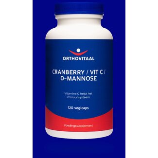 OrthoVitaal OrthoVitaal Cranberry / vitamine C / D-Mannose 120 Vegetarische capsules