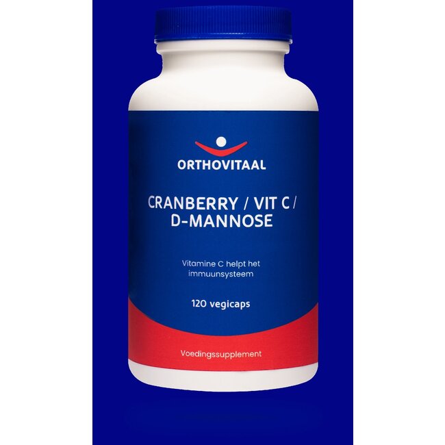 OrthoVitaal Cranberry / vitamine C / D-Mannose 120 Vegetarische capsules