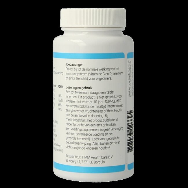 Supplemed Resveratrol 200 60 comprimés