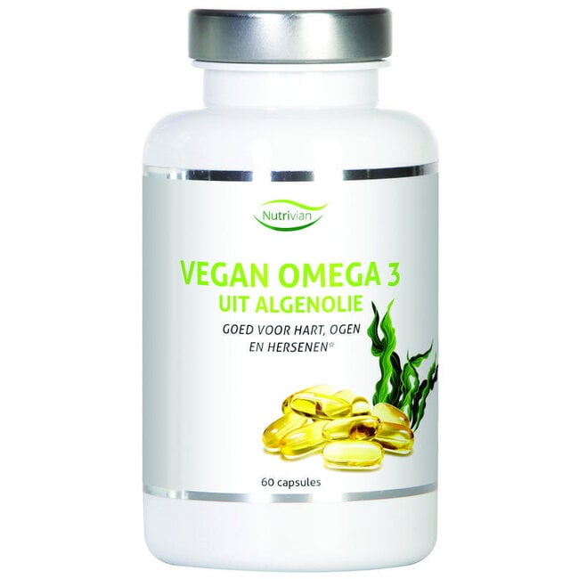 Nutrivian Vegan omega 3 uit algenolie 60 Capsules