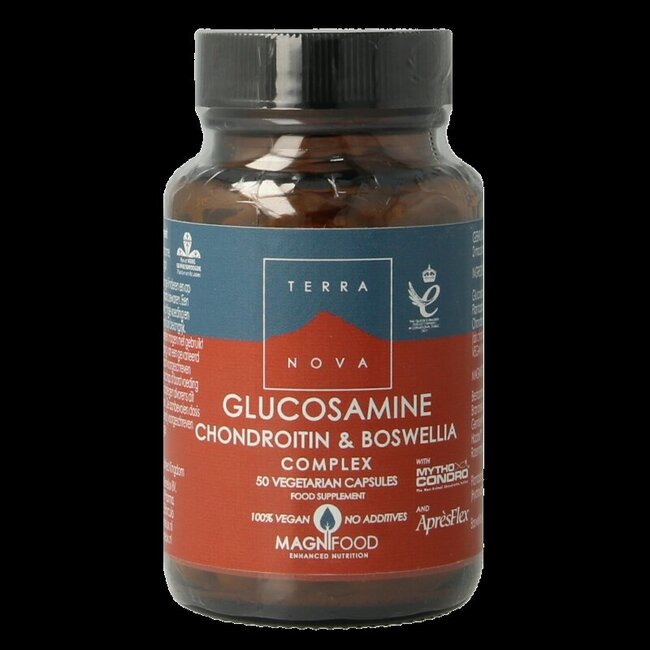 Terranova Glucosamine chondroitin & boswellia complex 50 Vegetarische capsules