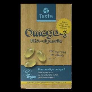 Testa Testa Omega 3 algenolie 250mg DHA vegan NL 60 Vegetarische capsules