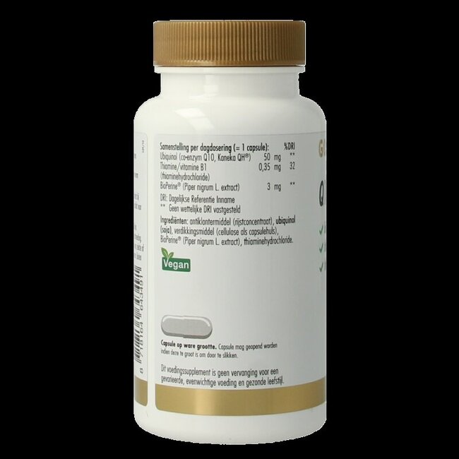 Golden Naturals Q10 Ubiquinol 50mg 60 Vegetarische capsules