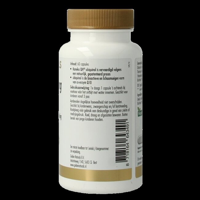 Golden Naturals Q10 Ubiquinol 50mg 60 Gélules végétales