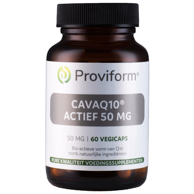Proviform CavaQ10 actief 50mg 60 Vegetarische capsules