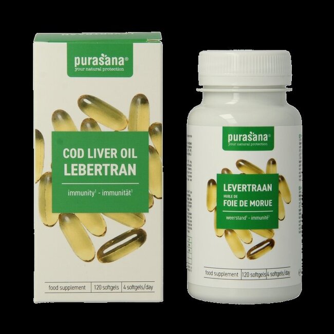 Purasana Huile de Foie de Morue 120 Softgels