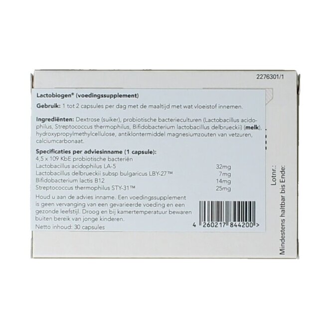 Laves Lactobiogen 30 Gélules