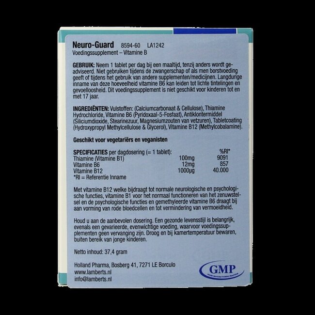 Lamberts Neuro Guard 60 comprimés