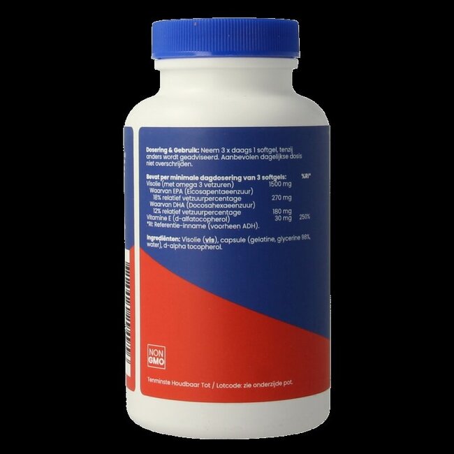 OrthoVitaal Huile de Poisson 500 mg EPA 18 % DHA 12 % 120 Capsules Molles