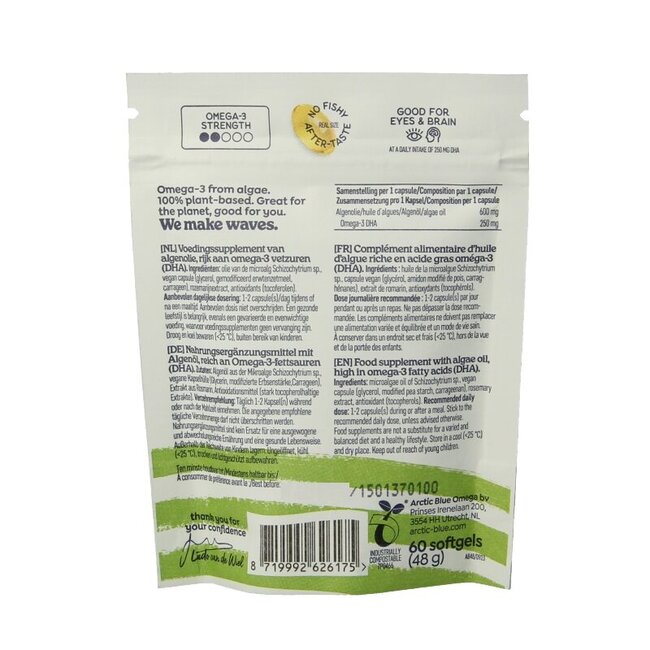 Arctic Blue Algenolie DHA 60 Capsules