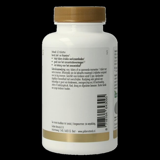 Golden Naturals GABA 1000 mg 60 comprimés