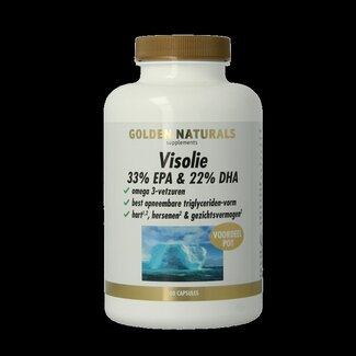 Golden Naturals Golden Naturals Huile de Poisson 33% EPA 22% DHA 180 Capsules Molles