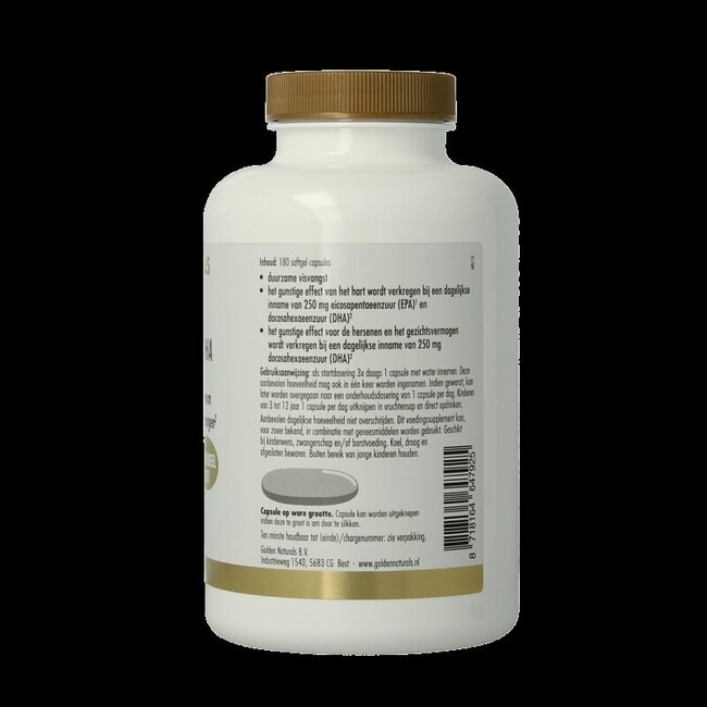 Golden Naturals Visolie 33% EPA 22% DHA 180 Softgels