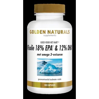 Golden Naturals Golden Naturals Huile de poisson 18 % EPA 12 % DHA 180 Softgels