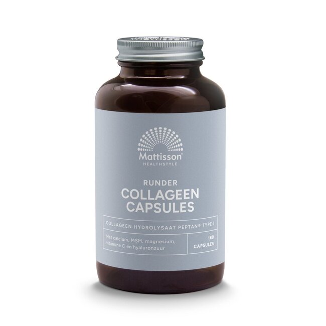 Mattisson Runder collageen peptan type 1 180 Capsules