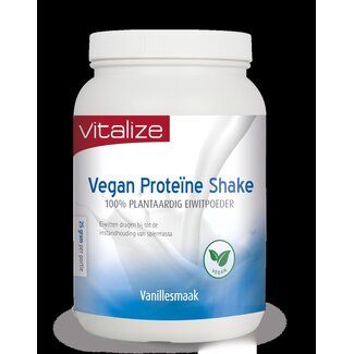 Vitalize Vitalize Vegan protein shake 100% plantaardig poeder 750 Gram