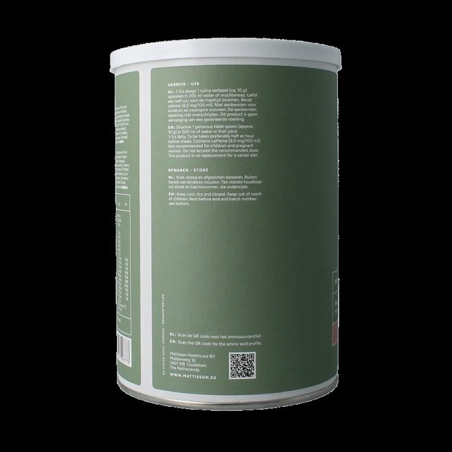 Mattisson Collagen collageen AlkaGreens poeder 300 Gram