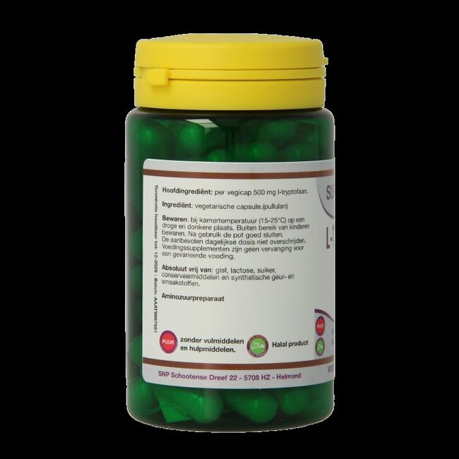 SNP L-Tryptofaan 500mg 60 Vegetarische capsules