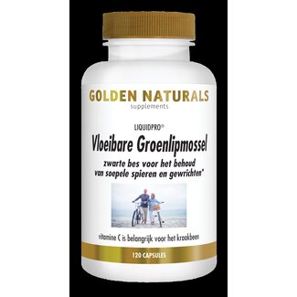 Golden Naturals Golden Naturals Vloeibare groenlipmossel 120 Capsules