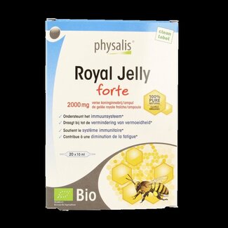 Physalis Physalis Gelée royale forte bio 10 ml 20 ampoules