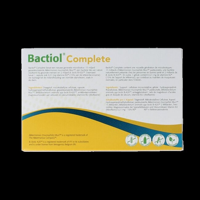 Metagenics Bactiol complete NDF 30 Capsules