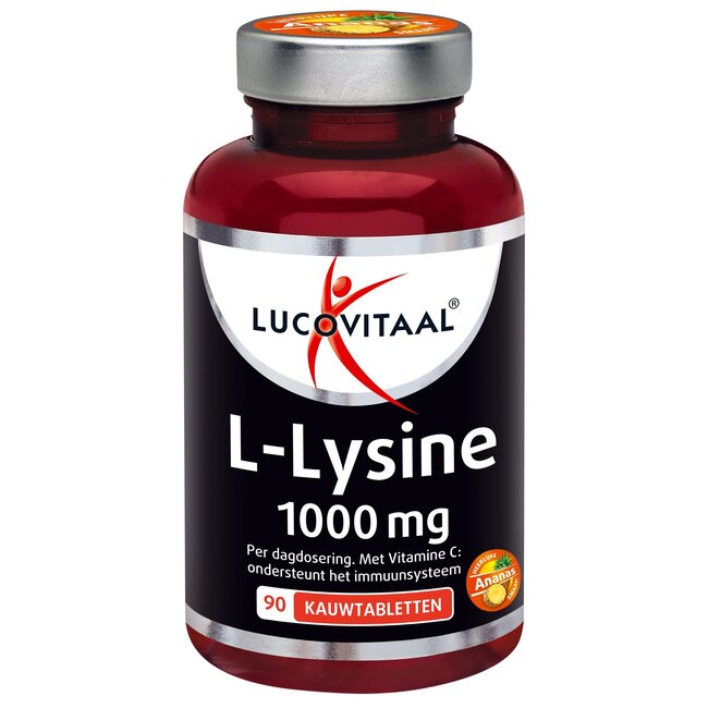 Lucovitaal L-Lysine 1000mg 90 Kauwtabletten