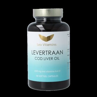 Sea Vitamins Liever Gezond Huile de Foie de Morue 90 Capsules Molles