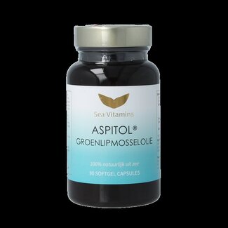 Sea Vitamins Liever Gezond Groenlipmosselolie aspitol 90 Vegetarische capsules