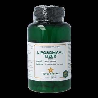Liever Gezond Liever Gezond Liposomaal ijzer sterk 60 Vegetarische capsules