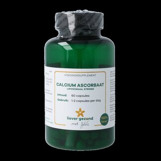 Liever Gezond Liever Gezond Calcium ascorbaat liposomaal strong 60 Vegetarische capsules