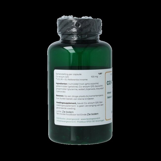 Liever Gezond Co-enzym Q10 100mg Vita hart slag 60 Softgels