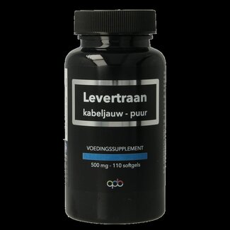 APB Holland APB Holland Levertraan kabeljauw puur 500mg 100 Softgels