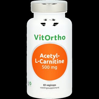VitOrtho VitOrtho Acetyl-L-Carnitine 500mg 60 Vegetarische capsules