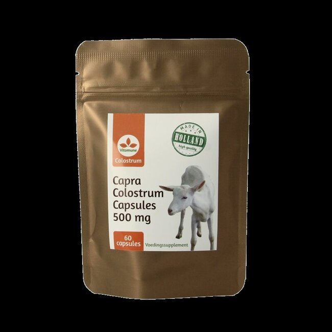 Vitomune Colostrum uit Nederland geitenbiest 60 Capsules