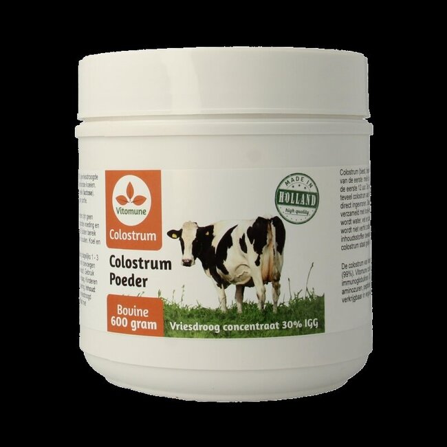 Vitomune Colostrum uit Nederland poeder 600 Gram