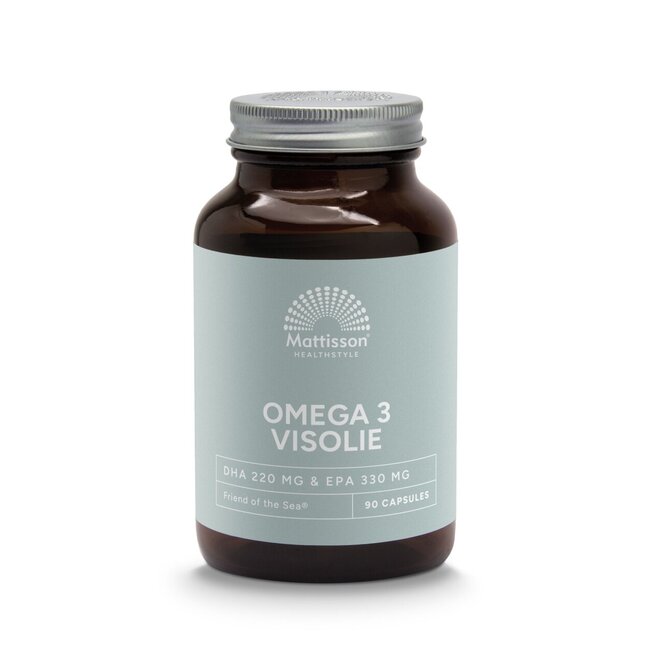 Mattisson FOS omega 3 visolie EPA 33% / DHA 22% 90 Capsules