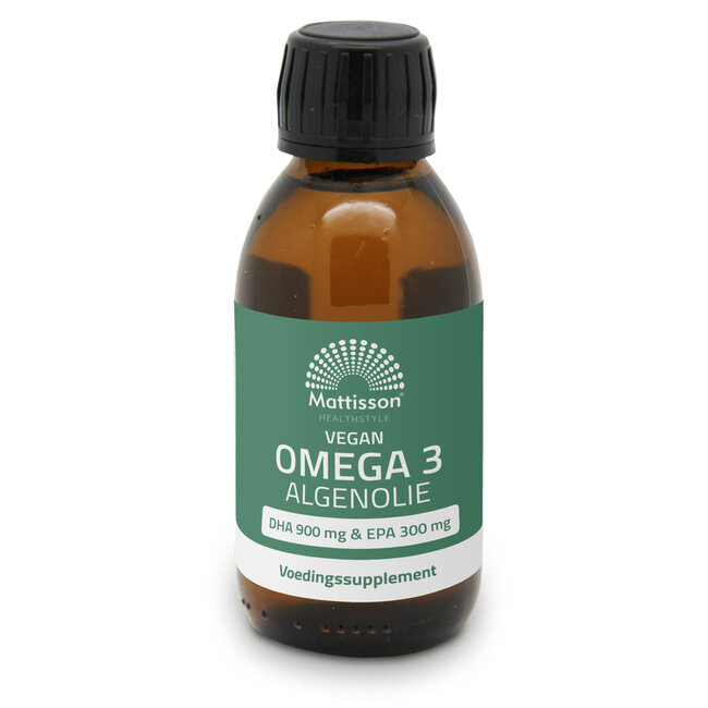 Mattisson Algenolie 1200mg omega DHA EPA triglyceridenvorm 150 Milliliter