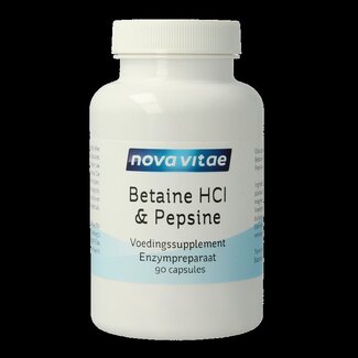 Nova Vitae Nova Vitae Bétaïne HCl avec pepsine 90 gélules