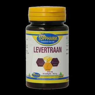 Toppharm Toppharm Levertraan 410mg 50 Softgels