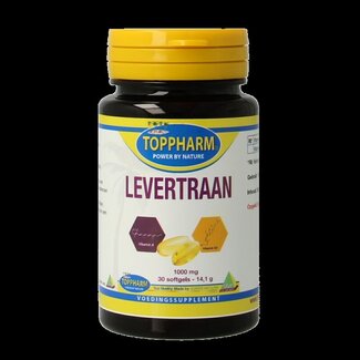 Toppharm Toppharm Levertraan 1000mg 30 Softgels