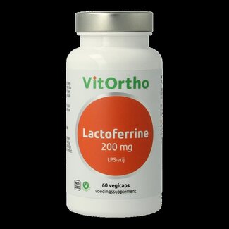 VitOrtho VitOrtho Lactoferrine 200 mg 60 Vegetarische capsules