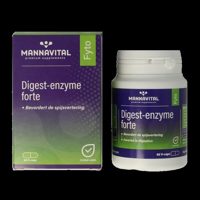 Mannavital Digest enzyme forte 60 Vegetarische capsules