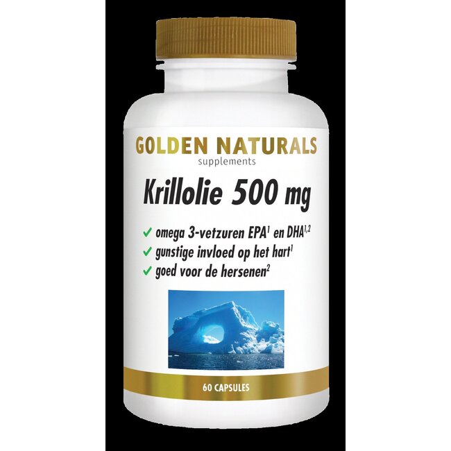 Golden Naturals Krillolie 500mg 60 Softgels
